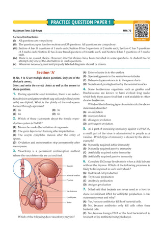 CBSE Class 12 Biology Question Bank | Chapter & Topic-wise Solved Papers (2017-2026) | Based on Latest Syllabus (April 2026) | Includes 2026 Papers | | For 2027 Exam