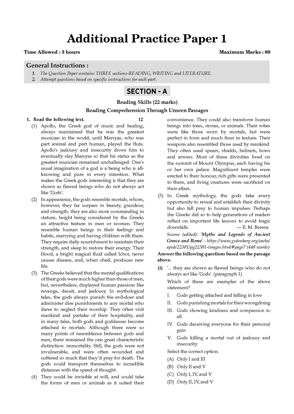 Oswaal CBSE & NCERT One for All Class 12 English Core (For 2027 Exam)