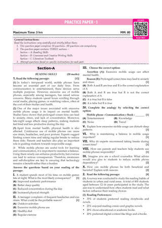 CBSE English Question Bank Chapter-wise & Topic-wise Class 9 | Based on new NCERT Textbook Kaveri |Includes Summary, Competency-Based Question, Self-Assessment & Practice Papers | For R2 Level