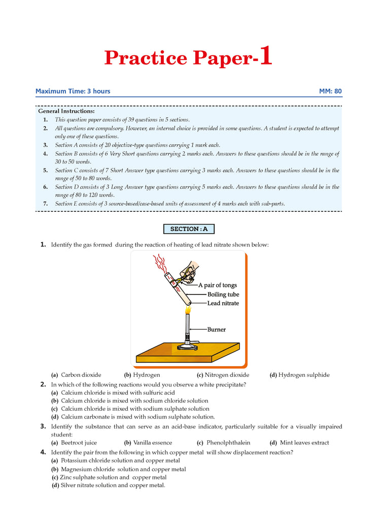 CBSE Question Bank Chapterwise and Topicwise SOLVED PAPERS Class 10 Science For Exam 2026