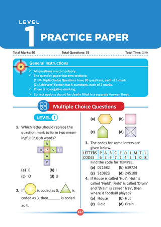 One For All Olympiads Class 4 Logical Reasoning Prep-Guide Book | Chapter-wise Previous Years' Solved Papers | Questions for Silverzone, Crest& Other Exams 2026 | With Sample Papers& Oswaal.AI