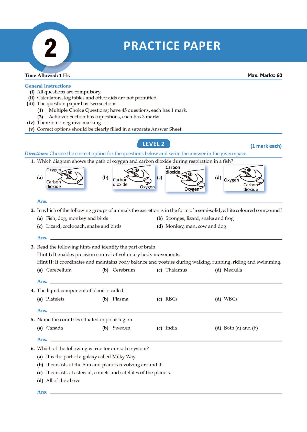 Oswaal One For All Olympiads Workbook Class 7 Science | Questions for SOF NSO & Other Olympiad Exams 2026 | With Sample Practice Papers & Oswaal.AI