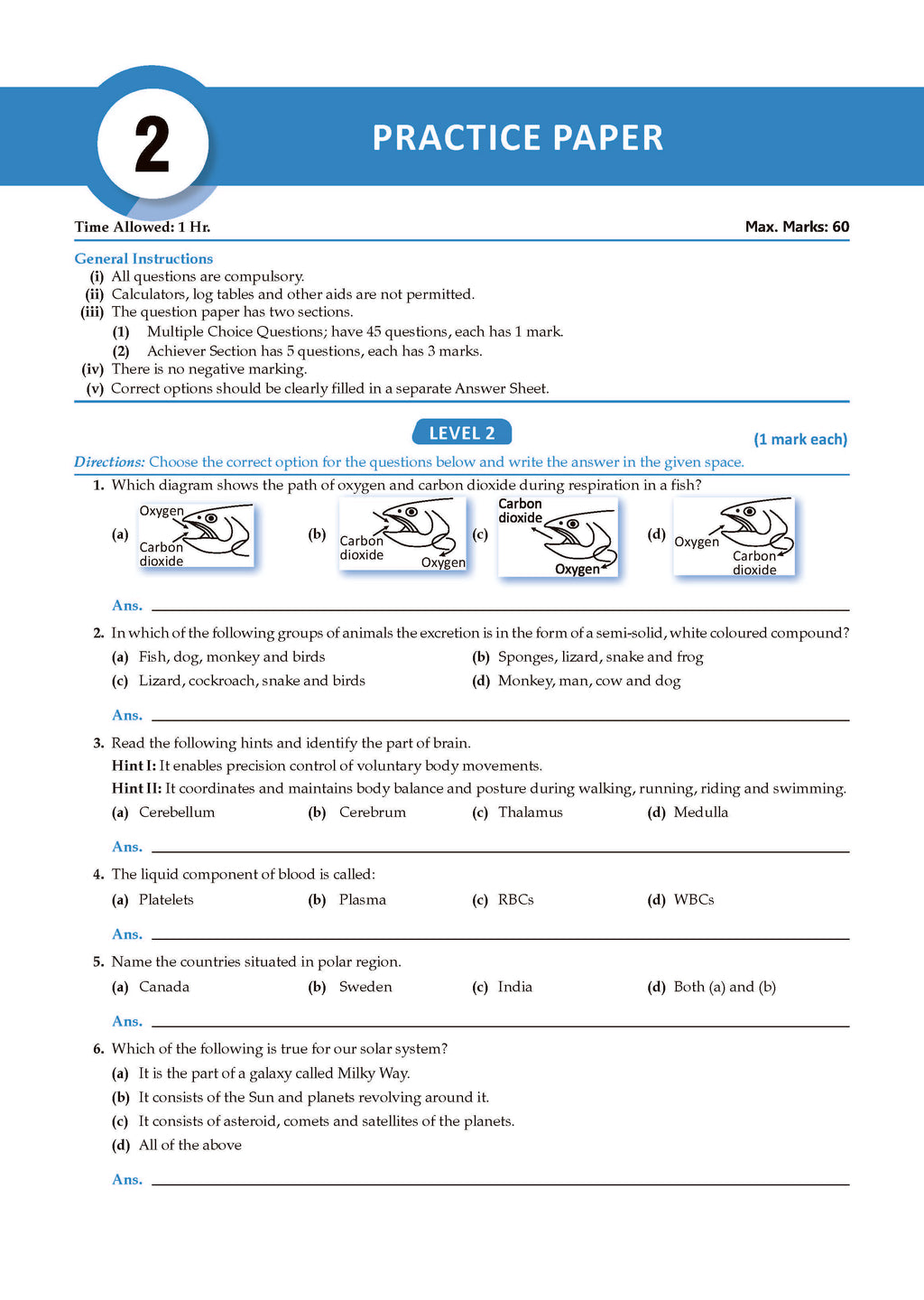 Nsio Practice One For All Olympiads Workbook Class 7 Science | Olympiad Exams 2026 ...