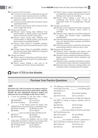 NDA-NA (National Defence Academy/Naval Academy) Chapter-wise & Topic-wise Previous Year Questions Solved Papers (2014-2025)  (I & II) General Ability Test & Mathematics (Set of 2 Books) For 2026 Exam