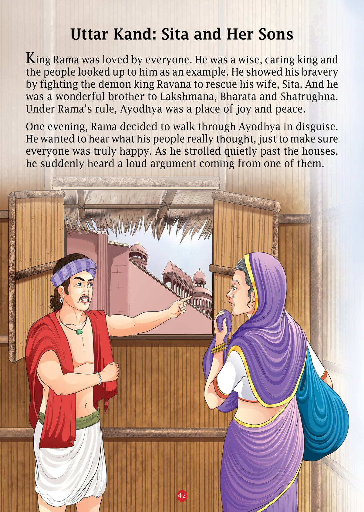 Ramayan Story Book for Kids | Padded Illustrated Mythology for Children By Sunita Pant Bansal | Retold Epic Tale for Kids | Age 7+ - Oswaal Books
