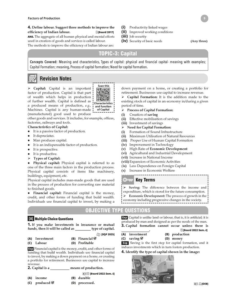 ICSE Question Bank Chapterwise & Topicwise Solved Papers Class 10 Economics For 2026 Exam