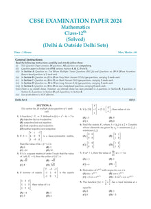 CBSE Question Bank Chapterwise and Topicwise SOLVED PAPERS Class 12 Mathematics For Exam 2026