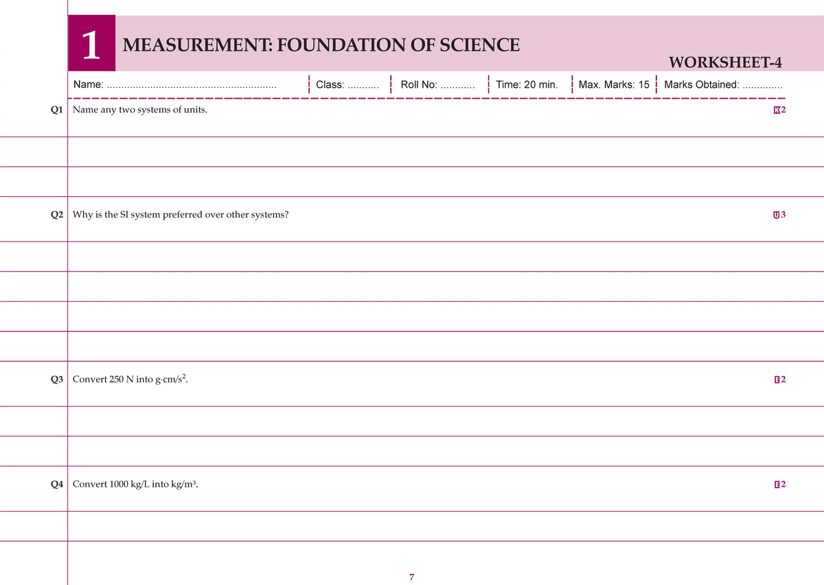 CBSE Workbook Class 9 Science Advance Course | aligned with NCERT | Perforated Worksheets for Practice with Competency Based questions | NEP 2020 + NCF-SE 2023 | 2027 Exam