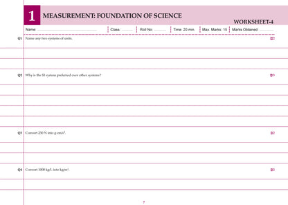 CBSE Workbook Class 9 Science Advance Course | aligned with NCERT | Perforated Worksheets for Practice with Competency Based questions | NEP 2020 + NCF-SE 2023 | 2027 Exam