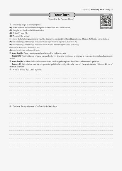 CBSE Class 12 Sociology Question Bank | Chapter & Topic-wise Solved Papers (2017-2026) | Based on Latest Syllabus (April 2026) | Includes 2026 Papers | For 2027 Exam