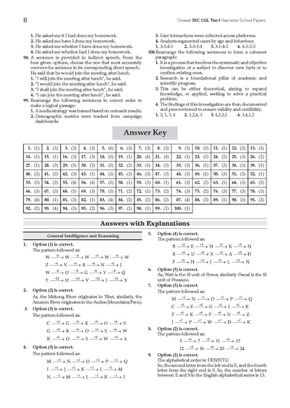 SSC CGL Tier-1 29 Previous Years Solved Papers English Medium | 3000+ Questions + 2 Practice Papers | Year-wise 2016-2025 | For 2026 Exam