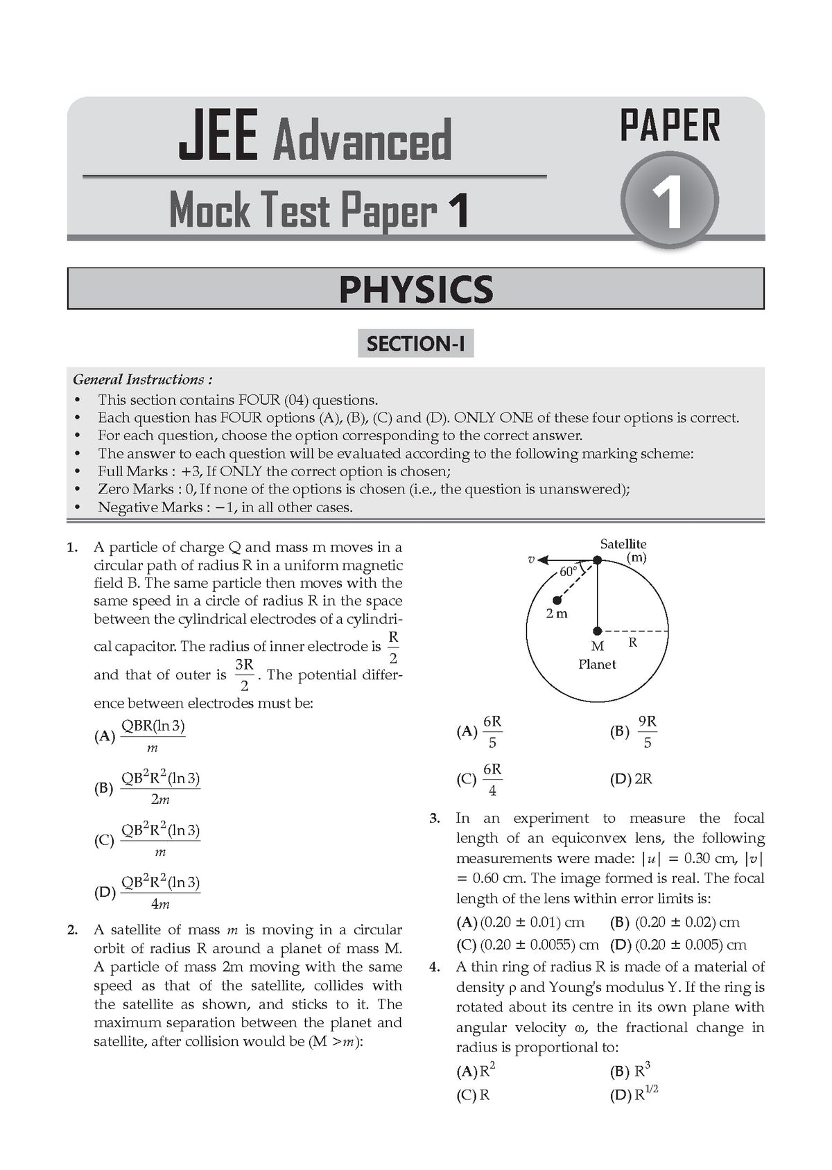 JEE Advanced | 10 Mock Test Papers (Paper 1 & 2) | Based on Latest Exam Trends & Pattern | Includes 2026 May Fully Solved Papers with Detailed Solutions