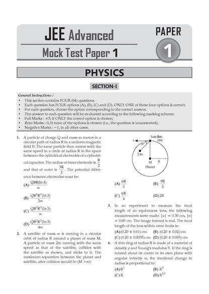 JEE Advanced | 10 Mock Test Papers (Paper 1 & 2) | Based on Latest Exam Trends & Pattern | Includes 2026 May Fully Solved Papers with Detailed Solutions