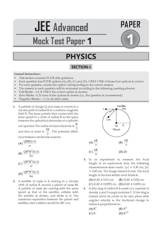 Oswaal JEE Advanced | 10 Mock Test Papers (Paper 1 & 2) | Based on Latest Exam Trends & Pattern | Includes 2026 May Fully Solved Papers with Detailed Solutions
