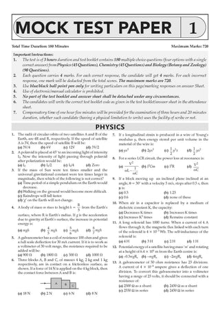 Oswaal NEET (UG) 10 Mock Test Papers (Physics, Chemistry & Biology) ¦ Includes 3rd May & 21st June (Re-NEET) 2026 Fully Solved Papers ¦ 1950+ Questions, Mind Maps, Mnemonics¦ For 2027 Exam