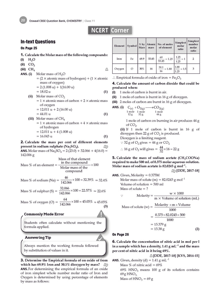 CBSE Question Bank Class 11 Chemistry For 2026 Exam