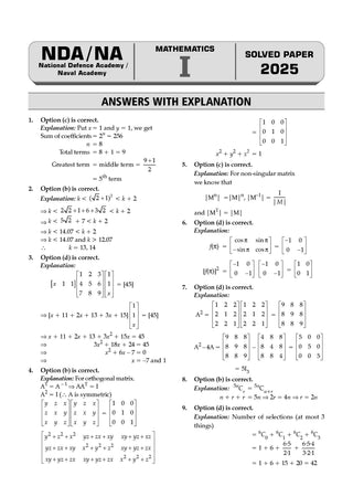 NDA/ NA 18 Previous Years’ Solved Papers| Year-wise (2017 to 2026(I)| Mathematics | Includes 2026 Paper – I | For Sep 2026 (II) Exam| With Oswaal AI