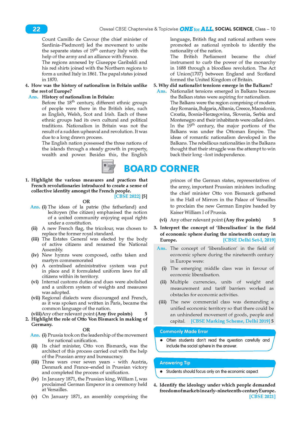 CBSE & NCERT One for All Class 10 | Social Science | Based on Latest Syllabus (April 2026) |NCERT & Competency-based questions| For 2027 Exam | With Oswaal AI