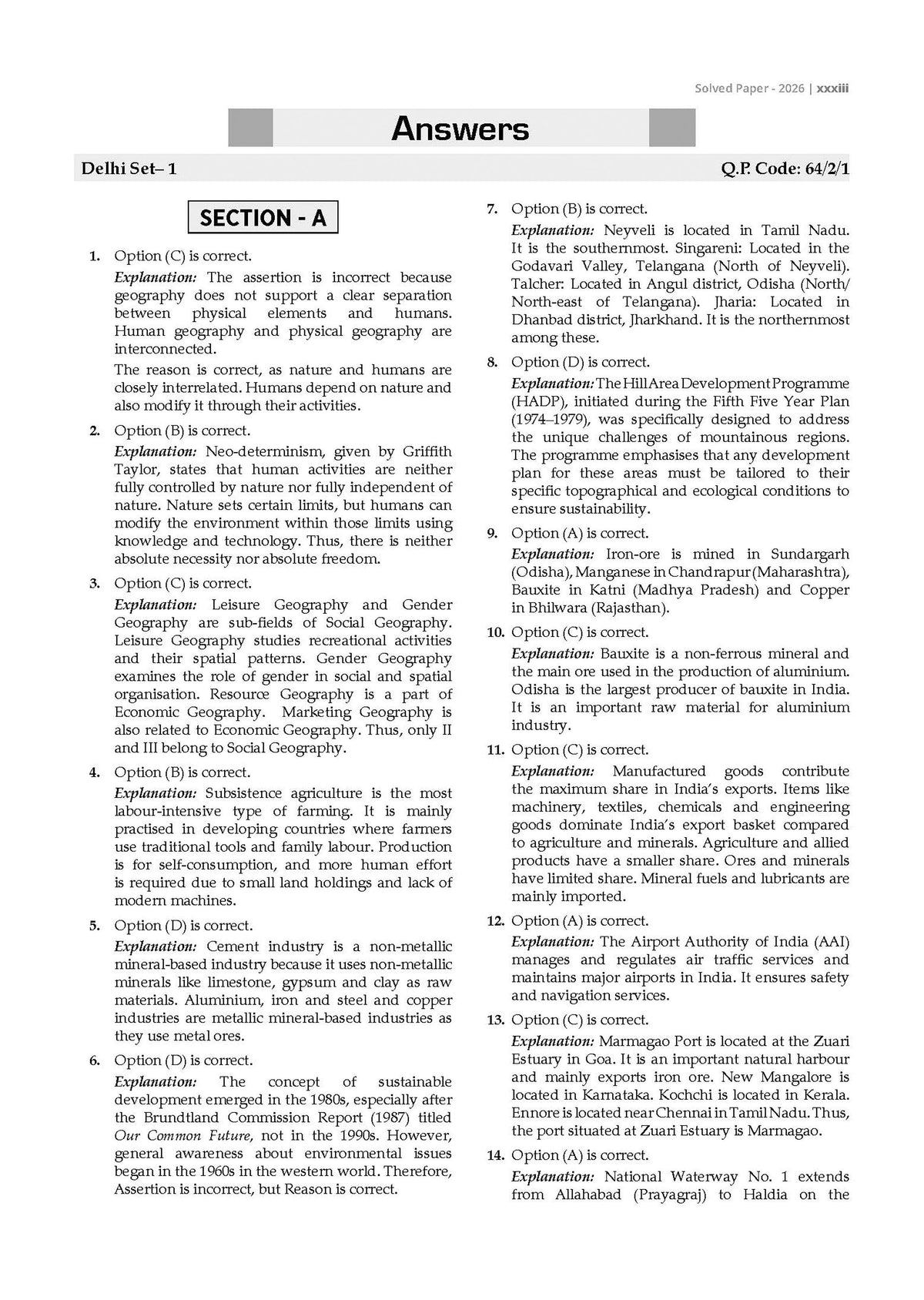 CBSE Class 12 Geography Question Bank | Chapter & Topic-wise Solved Papers (2017-2026) | Based on Latest Syllabus (April 2026) | Includes 2026 Papers | For 2027 Exam