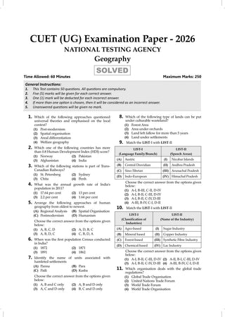 NTA CUET (UG) 45 Combined Previous Years’ Papers l Humanities Stream |PYQs (2022–2026) NCERT aligned MCQs |For 2027 Exam |With Oswaal AI
