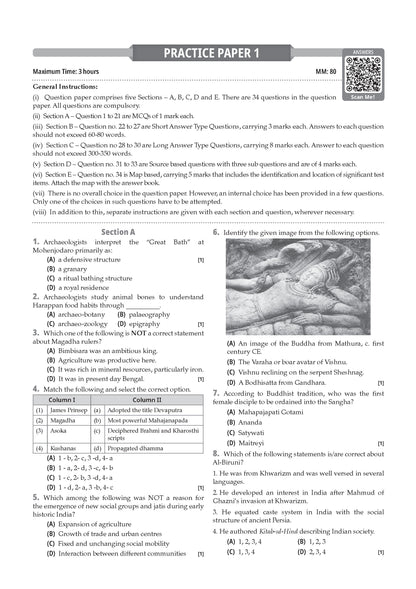 CBSE Class 12 History Question Bank | Chapter & Topic-wise Solved Papers (2017-2026) | Based on Latest Syllabus (April 2026) | Includes 2026 Papers | For 2027 Exam