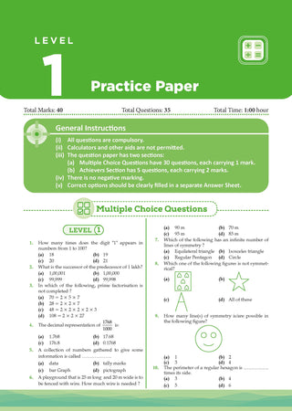 One for All Olympiads | Class 6 Maths, Science, English, GK | Chapter-wise Previous Years' Solved Papers | Prep-Guide With Level 1, 2 & Achievers Section (Set of 4 Books) For 2026 Exam