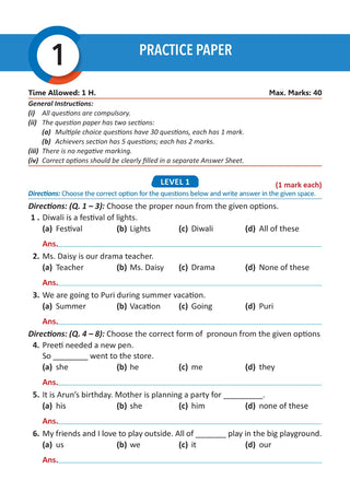 One For All Olympiads Workbook Class 1 English | Questions for SOF IEO & Other Olympiad Exams 2026 | With Sample Practice Papers & Oswaal.AI