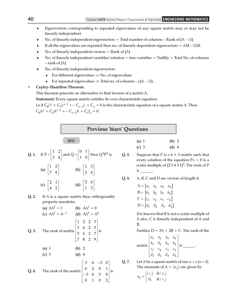 GATE 16 Years' Solved Papers Year-wise 2010 to 2025 (Set of 2 Books) | General Aptitude & Engineering Mathematics | For 2026 Exam