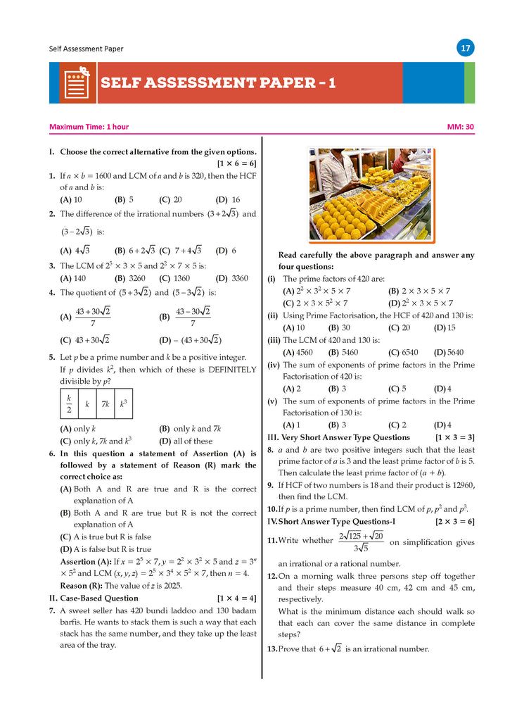 CBSE Question Bank Chapterwise and Topicwise SOLVED PAPERS Class 10 Mathematics (Standard) For Exam 2026