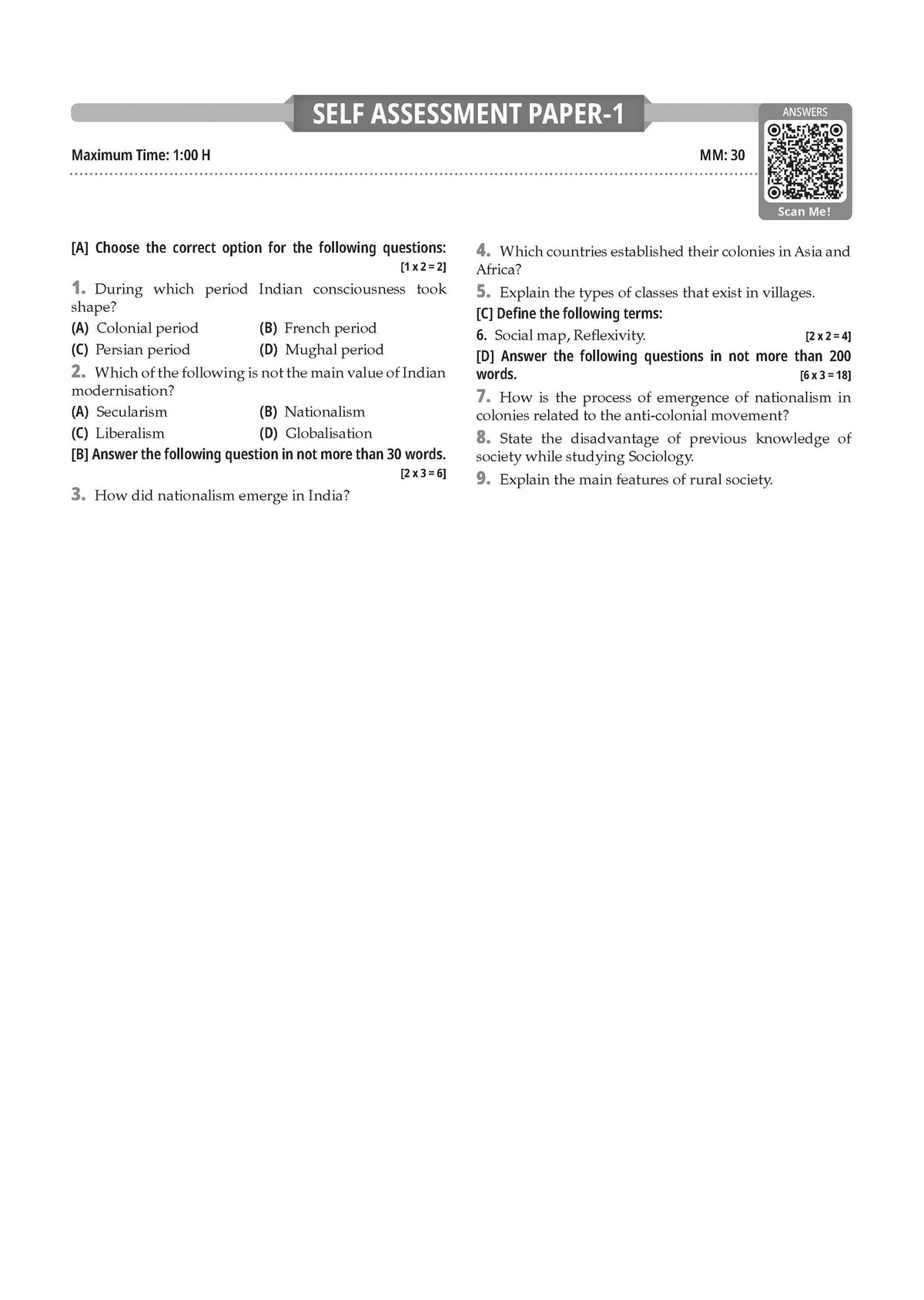 CBSE Class 12 Sociology Question Bank | Chapter & Topic-wise Solved Papers (2017-2026) | Based on Latest Syllabus (April 2026) | Includes 2026 Papers | For 2027 Exam
