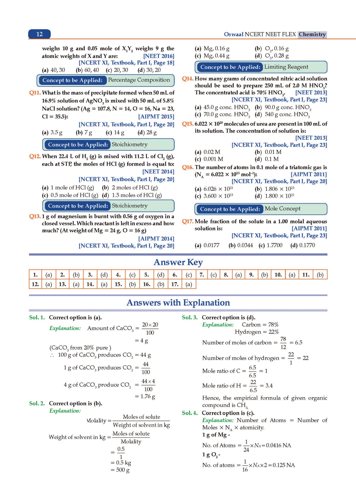 NCERT NEET FLEX - Physics, Chemistry, Biology (Set of 3 Books) | Chapter-wise & Topic-wise | NCERT Question Bank - Oswaal Books