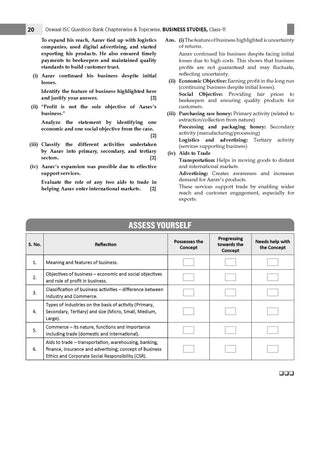 Class 11 ISC Business Studies Question Bank | Chapter-wise & Topic-wise with Competency Based Questions | For 2027 Exam | Self-Assessment Papers | Revision Notes