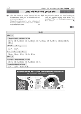 CBSE Textbook Plus (2022-2026) | Class 10| Social Science | Includes: 2026 Papers- fully solved | With Competency Focused Questions | For 2027 Exam | With oswaal.ai