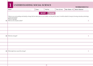 CBSE Workbook Class 9 Social Science Part-1 | aligned with NCERT | Perforated Worksheets for Practice with Competency Based questions | NEP 2020 + NCF-SE 2023 | 2027 Exam