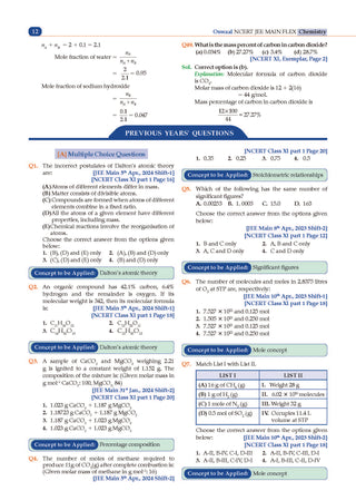 NCERT JEE (Main) FLEX | Chapter-wise & Topic-wise NCERT Objective Question Bank – Chemistry| Includes-Jan & Apr 2026 Fully Solved Papers| Latest Edition for 2027 Exam |With Oswaal AI