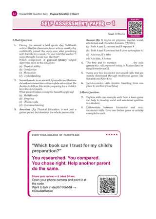 CBSE Class 9 Physical Education and Well-being Question Bank Chapter-wise & Topic-wise | Based on NCERT Textbook | Includes Summary, Competency-Based Question, Self-Assessment & Practice Papers