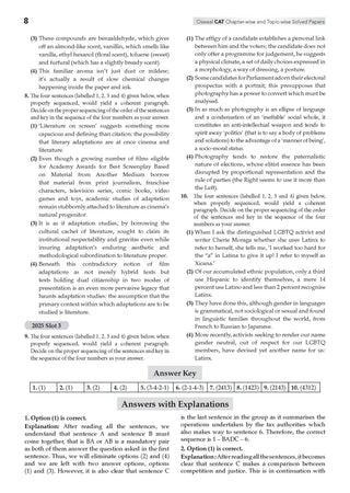 CAT (COMMON ADMISSION TEST) | 10 YEARS' | Chapter-wise & Topic-wise | Solved Papers | Question Bank | 2008 & 2017 - 2025 | (For 2026 Exam)