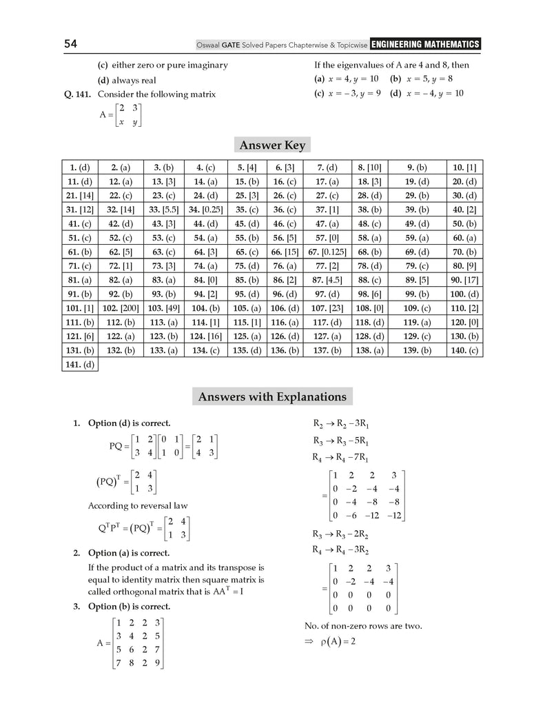GATE 16 Years' Solved Papers Year-wise 2010 to 2025 (Set of 2 Books) | General Aptitude & Engineering Mathematics | For 2026 Exam