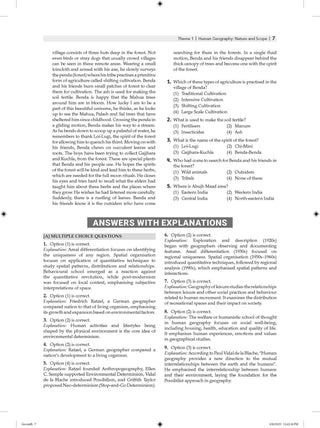 NTA CUET (UG) Chapter-wise Solved Papers Question Bank | Geography | PYQs (2022–2026) NCERT aligned MCQs | With Solved Paper 2026 | For 2027 Exam | With Oswaal AI