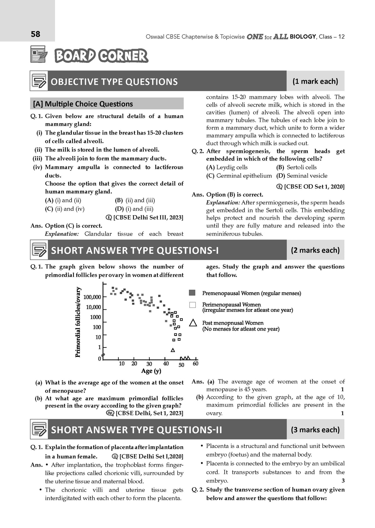 Oswaal CBSE & NCERT One for All Class 12 Biology (For 2027 Exam)