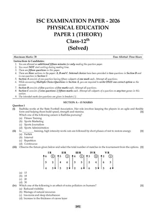 ISC 10 Previous Years' Solved Papers Year-wise (2016-2026) |Class12, Science (PCB)|Physics, Chemistry, Biology, Eng1& 2, Hindi, Computer Science, Physical Education (2027 Exam)| Oswaal AI