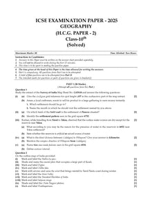 ICSE 10 Previous Years' Solved papers yearwise 2015-2025, Class-10, Physics, Chemistry, Mathematics, Biology, History and Civics, Geography, Hindi, English 1, English 2 (2026 Exam)