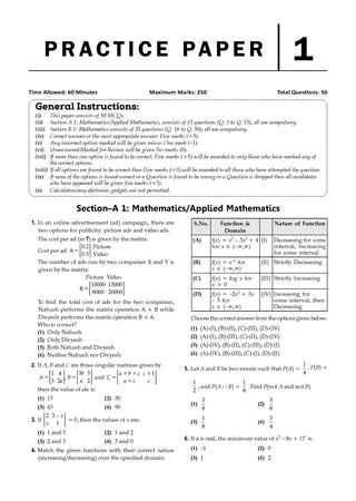 NTA CUET (UG) Chapter-wise Solved Papers Question Bank | Mathematics | PYQs (2022–2026) NCERT aligned MCQs | With Solved Paper 2026 | For 2027 Exam | With Oswaal AI