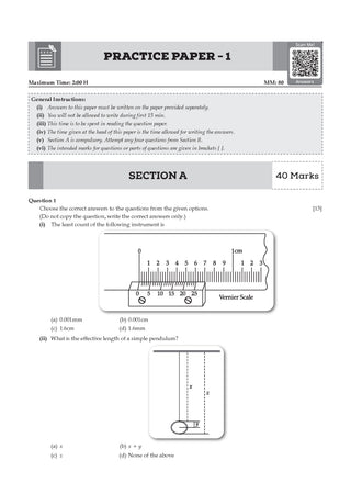 ICSE Question Bank Physics Class 9 For 2027 Exam | Chapter-wise & Topic-wise Revision Notes | Competency-focused Questions | Aligned with latest Syllabus & Exam Pattern