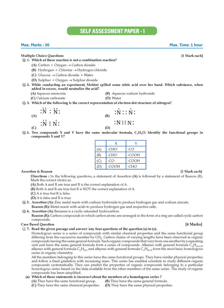 CBSE Question Bank Chapterwise and Topicwise SOLVED PAPERS Class 10 Science For Exam 2026