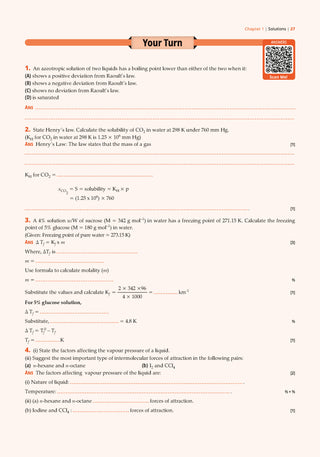 CBSE Question Bank for Class 12 Chemistry| Chapter-wise and Topic-wise: Solved Papers (2017-2026) | Includes 2026 Papers- fully solved | With oswaal.ai | For 2027 Exam 