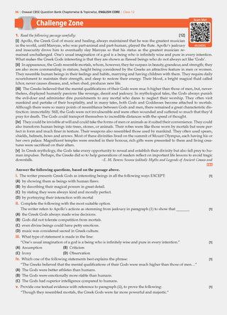 CBSE Class 12 English Core Question Bank | Chapter & Topic-wise Solved Papers (2017-2026) | Based on Latest Syllabus (April 2026) | Includes 2026 Papers | | For 2027 Exam