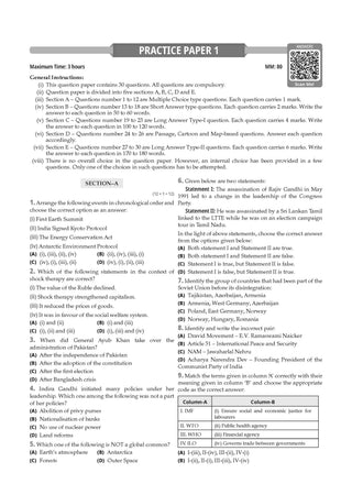 CBSE Class 12  Political Science Question Bank | Chapter & Topic-wise Solved Papers (2017–2026) | Based on Latest Syllabus (April 2026) | Includes 2026 Papers | | For 2027 Exam