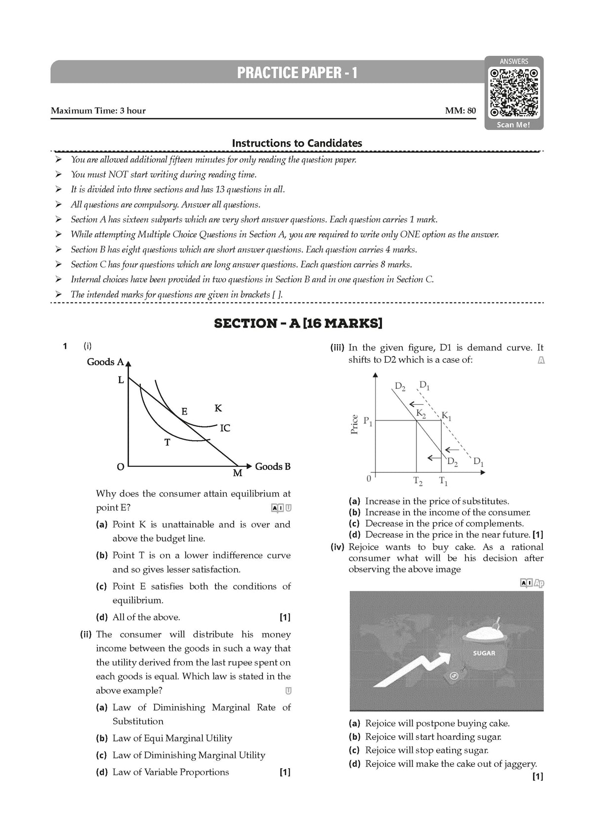 Class 12 ISC Economics Question Bank (2017-2026) | Chapter-wise & Topic-wise with Competency Based Questions | For 2027 Exam | With Solved 2026 Board Paper | Self-Assessment Papers