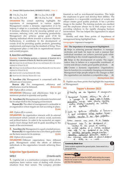 CBSE Class 12 Business Studies Question Bank | Chapter & Topic-wise Solved Papers (2017-2026) | Based on Latest Syllabus (April 2026) | Includes 2026 Papers | For 2027 Exam